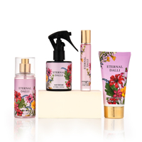 Ensemble de mini-parfums de voyage 100 ML Vaporisateur pour cheveux 88 ML Vaporisateur pour le corps 20 ML Parfum 88 ML Lait pour le corps Cadeau de haute qualité pour femmes