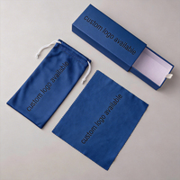 Étui de luxe pour lunettes de soleil et de vue blanc et noir avec logo personnalisé, pochette et chiffon pour lunettes, ensemble complet