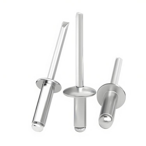 Remaches ciegos de cabeza redonda plana, material de aluminio/acero, grados 4.8 y 6.8, DIN - Product Image 1