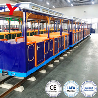 Train miniature à vapeur attrayant pour parc d'attractions à vendre