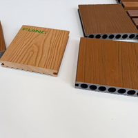 Planches de terrasse en composite WPC recyclé anti-âge pour extérieur, panneaux creux en bois-plastique non fendus