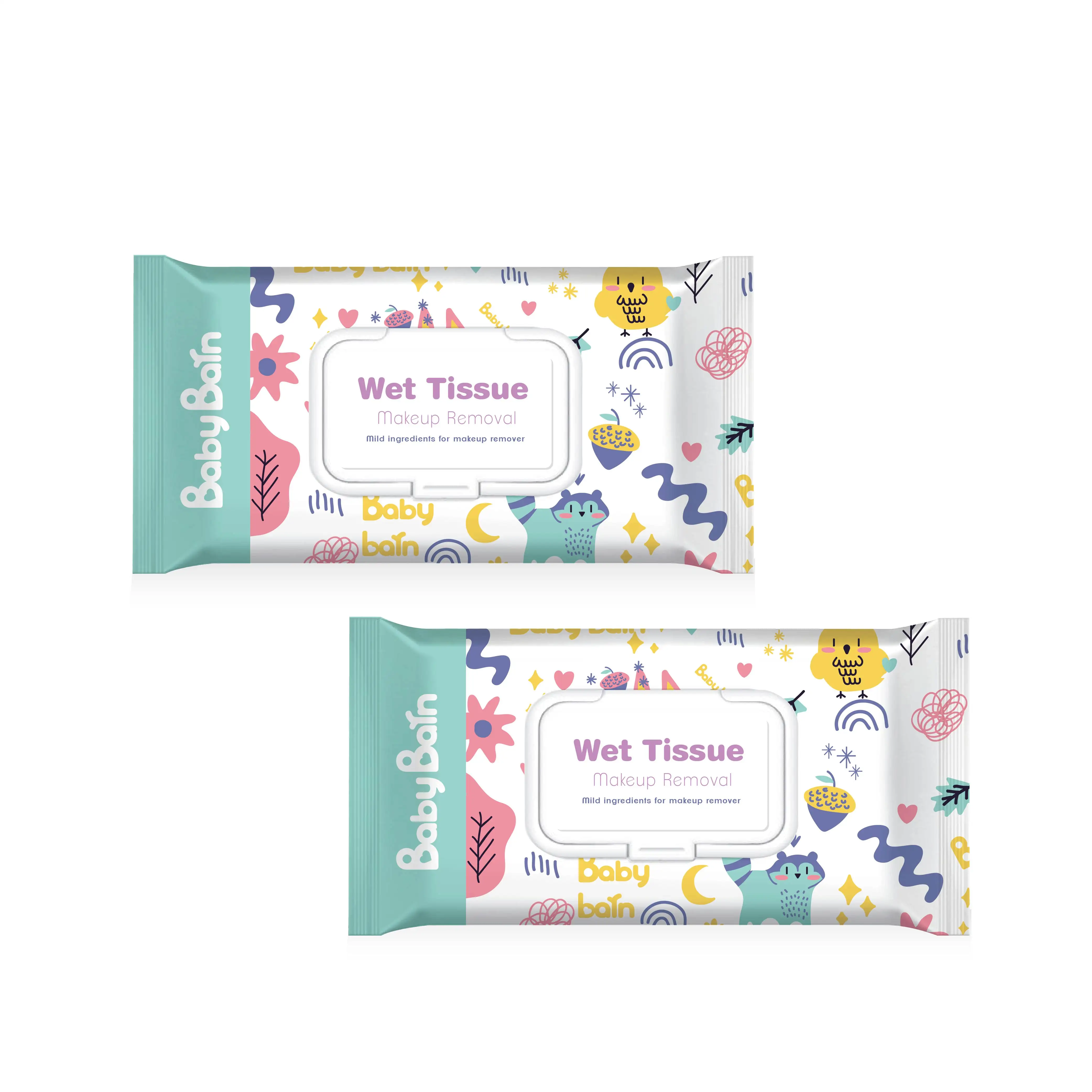 OEM and ODM Cleaning Personal Care Pure Water Make up Removal Wet Wipes