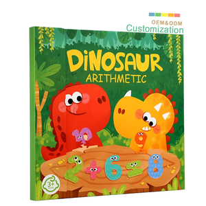 Trẻ em của Montessori trò chơi từ khủng long số học cuốn sách Toán Học bổ sung trừ phân hủy toán học đồ chơi đồ chơi giáo dục - Product Image 1
