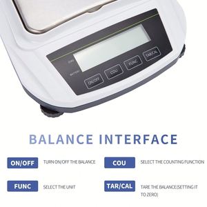 Balance de cuisine électronique USB rapide et stable avec fonction de comptage, affichage LCD, balance de laboratoire OEM, capacité 5 kg, précision 1 g, 1 pièce - Product Image 3