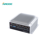 Komputer Mini PC Industri Qiyang Buatan China Dengan Slot PCIE/PCI Core I3 I5 I7 Linux Mini PC 4*Lan/8*RS232/Rs485COM/8*USB