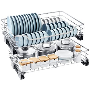Modern Style Kitchen Stainless Steel Cabinets Four-sided <strong>Pull</strong> <strong>Basket</strong> Stainless Steel <strong>Pull</strong> Out Drawer <strong>Basket</strong> - Product Image 2