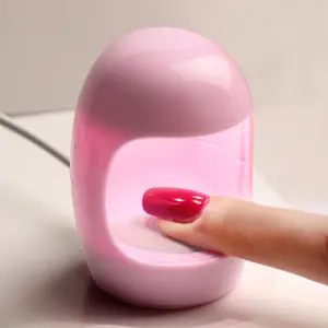 XEIJAYI Pink White 2 Colors Mini Q-shaped Manicure Lamp UV/LED Nail Dryer Quick Easy And Fast Drying For Home Nail Art DIY