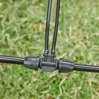 Raccord réducteur croisé 8/12 pour irrigation goutte à goutte de vergers et aménagements paysagers, accessoire répartiteur multi-sorties pour micro-pulvérisation