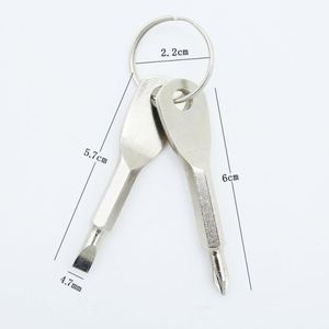 Destornillador de Bolsillo Multifunción Portátil para Exteriores, Llavero con Destornillador Cruzado, Herramienta de Reparación Manual, Llavero EDC - Product Image 3