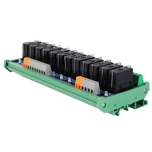 12 kanallı 1NO 1NC 5 Pins elektromanyetik röle Hongfa röle modülü JQX-115F 12VDC 24VDC röleleri PLC genişletme kartı