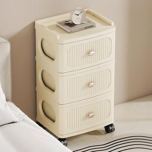 3 Schichten tragbare Garderobe Schrank Kleidung Organizer Kinder Aufbewahrung schrank Spielzeug Aufbewahrung regal Kunststoff Kinderbuch Regal - Product Image 6