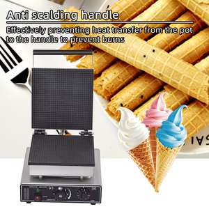 Rollo de huevo cuadrado comercial y máquina de galletas de helado Calor eléctrico para uso en restaurantes - Product Image 3