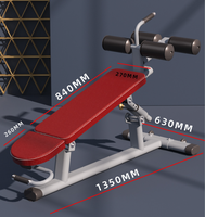 Musculation Équipement de fitness commercial Planche de musculation abdominale réglable Fitness Sit-up Incline Crunch Bench
