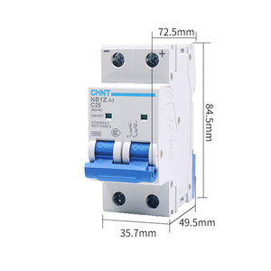 Interruptor de Aire NB1Z-63 2P C50A para Automóviles, 10A-63A 6kA 250V PA66, Interruptor Automático MCB de Cobre - Product Image 3