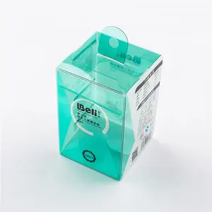 Logotipo personalizado Plástico transparente Producto para bebés Caja de pvc transparente plegable Embalaje Caja de plástico plegable PET PVC PP