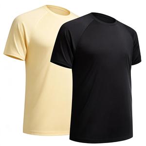 T-shirts de sport vintage à manches courtes pour hommes, personnalisables, anti-humidité, séchage rapide, respirants, 260g, performance gym, logo personnalisé vierge - Product Image 1