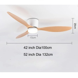 Off-the-shelf Straight Hair Flush Mount Exclusive 3 Leaf >48 Inch Inverter <b>Remote</b> <b>Control</b> AC 6-Speed LED Household <b>Ceiling</b> Fan - Product Image 6