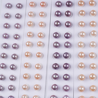 Perles naturelles en gros, perles rondes de 10-11 mm, 11-12 mm, de couleur rose et violette, en vrac, pour la fabrication de bijoux