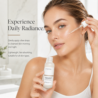 Sérum Visage Exfoliant Doux, Solution Tonifiante pour une Peau Nette, Élimination de l'Acné, Effets Blanchissants et Apaisants