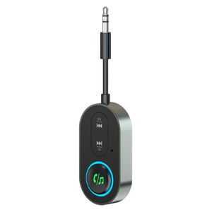 BT5.3オーディオレシーバー送信機3.5MM AUXマイクステレオ音楽ワイヤレスアダプターヘッドフォン用<span class=keywords><strong>PC</strong></span> TVカースピーカー - Product Image 1