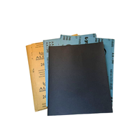 Papier abrasif 230x280mm pour le débavurage des surfaces métalliques, carbure de silicium noir, élimination de la rouille