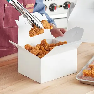 Wholesale Customized Hot Fast Food Packaging Rice Take Out Kfc French Fried Chicken Nuggets Wings Ships Takeaway Lunch Paper Box