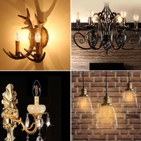 Offre Spéciale Dimmable E14 DROITE Filament C35 FLAMME Forme Led Bougie ampoule 2W 4W 6W Led Candélabres ampoule pour lustre