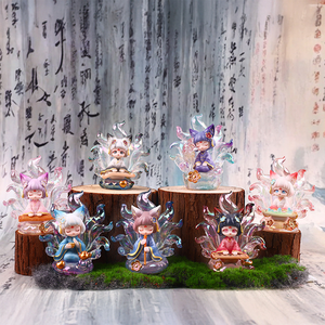 Zorro de nueve colas Sabiduría antigua Serie inmortal Juguete coleccionable Artista Diseños únicos Criaturas míticas Elegancia atemporal - Product Image 1