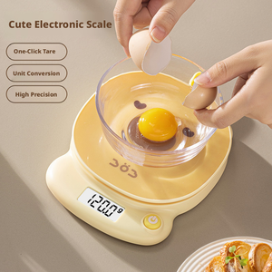 Balance de cuisine électronique à affichage numérique haute précision 1g, arrêt automatique, plateforme antidérapante portable, pour la préparation alimentaire et la pâtisserie - Product Image 3