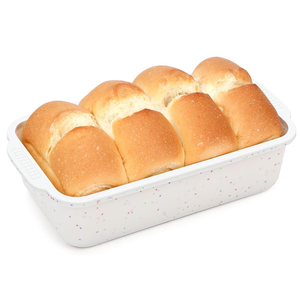 MUYULINS Molde Rectangular para Pan y Pastel de Silicona con Marco Metálico Reforzado, Antiadherente, Libre de BPA, Apto para LFGB - Product Image 1