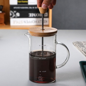 Machine à café domestique 400 ML 800 ML, presse à café en <span class=keywords><strong>verre</strong></span>, <span class=keywords><strong>cafetière</strong></span> à piston pour barista - Product Image 3