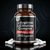 OEM Label pribadi grosir kapsul Citrulline dan Arginine dengan l-citrulline, l-arginine mendukung otot dan tulang untuk dewasa