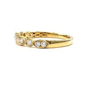 Bague de fiançailles en or jaune 18 carats avec diamant naturel, qualité supérieure, vente directe d'usine en Chine, cadeau de fête - Product Image 3