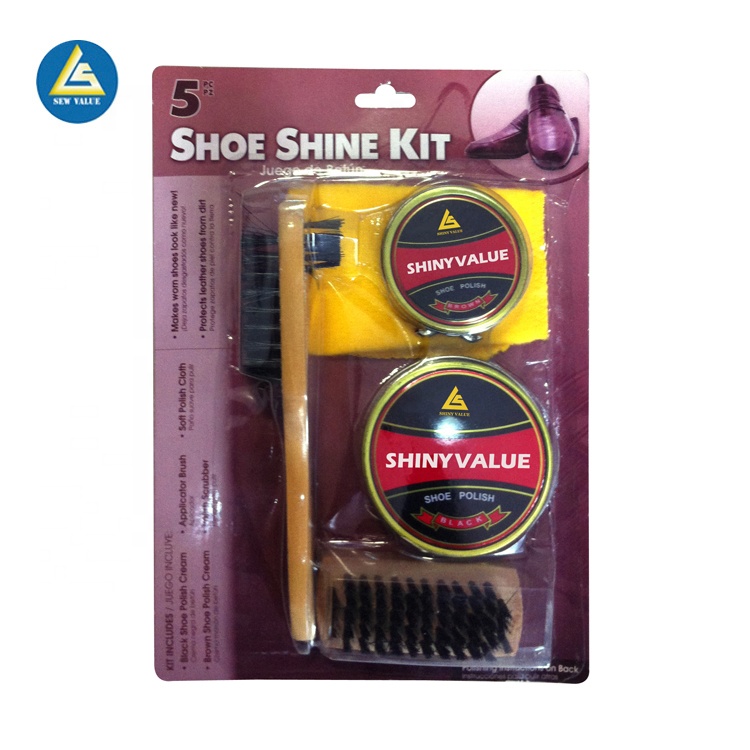 Travel blister card shoe care kits manufacture in china