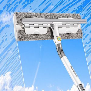 Joybos giá rẻ Microfibre vải cửa sổ sạch hơn dài xử lý chuyên nghiệp đa sử dụng Xoay squeegee kính cửa sổ làm sạch gạt nước - Product Image 3