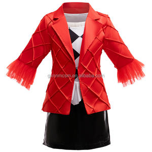 Rouge Clown Jack Film Costumes Veste Costume Pantalon Ensembles Fille Fête Déguisement Enfants Noël Halloween Cosplay Performance Costume - Product Image 5