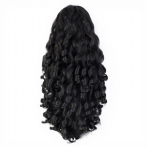 <span class=keywords><strong>Queue</strong></span> <span class=keywords><strong>de</strong></span> <span class=keywords><strong>cheval</strong></span> synthétique pré-collée pour <span class=keywords><strong>femme</strong></span>, en fibre haute température, avec cordon <span class=keywords><strong>de</strong></span> serrage, style Yaki, Afro Wave, Water Wave, courte, volumineuse et bouclée - Product Image 5