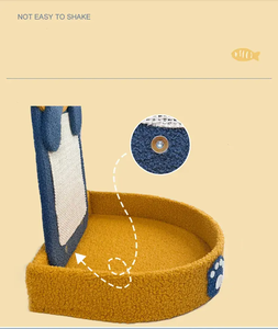 Nachhaltiges Katzen kratz brett Cartoon Holz Papier bett für <span class=keywords><strong>Cat</strong></span> Scratcher Board Verpackter Karton Katzen bäume & Scratcher - Product Image 5