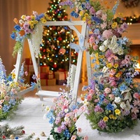 Monet Garden Seiden-Kunstblumen Hochwertige Simulation Natürlicher Stil Hochzeits-Blumenarrangements Türdekoration Fensterdekoration