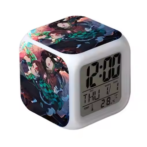 <span class=keywords><strong>Anime</strong></span> Colorful Student Petit Cadeau Couleur Changeante Veilleuse Réveil - Product Image 1