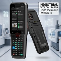 Android 13 Industrial Data Collector Terminal Handheld Barcode Scanner NFC Reader