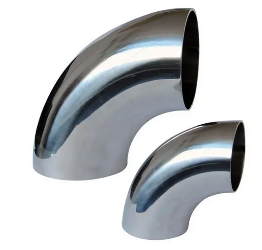 Dia 76,2mm 90 grados curva de titanio 45 grados codo de titanio tubo de escape de titanio se puede personalizar