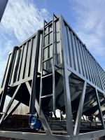 Verstärktes 100t Horizontales Zementsilo Hochkapazitäts-Zementsilo 200t für Großflächige Betonproduktionslinien
