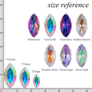 Xichuan Glass Loose pointback navette hình dạng keo trên Nguồn cung cấp K9 Fancy Stones trang sức Rhinestone Nail Art phụ kiện - Product Image 4