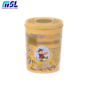 Bespoke Oval Tin Can For Loose Tea With Custom Printing Food Grade Tea Caddy Packaging