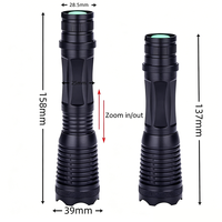 Linterna IR de Aluminio con Zoom E6, 850nm 940nm, para LED de 5W, IP65 Impermeable, Recargable 18650, Infrarroja, Roja, para Camping y Visión Nocturna