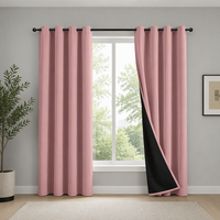 Rideaux occultants de style européen moderne de luxe, 100% polyester, isolés pour salon, hôtel et bureau (toutes saisons)