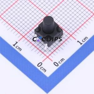 TSG001B09026A Tactile Switch Through hole Component (THT) Switch Round Button 2.6N Through Hole 6.15mm - Product Image 1