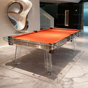Table de billard en verre de cristal moderne de luxe 8 pieds 9 pieds Nouveau design Table de billard à domicile à la mode Table de billard en verre de luxe pour la <span class=keywords><strong>maison</strong></span> - Product Image 3