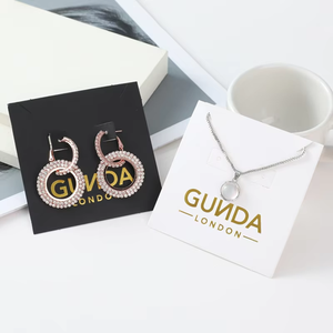 EQ EQ742 Custom Logo Card <b>Earring</b> Cardboard Packaging with Hot Stamping Luxury Jewelry Design Biodegradable & Eco-Friendly - Product Image 5